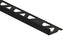 Prova - Moulure décorative pour bordure de céramique Pro-Coat aluminium à revêtement en poudre Noir mat - (8 mm) 5/16" x 8'