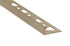 Prova - Moulure décorative pour bordure de céramique Pro-Coat aluminium à revêtement en poudre Titane mat - (10 mm) 3/8" x 8'