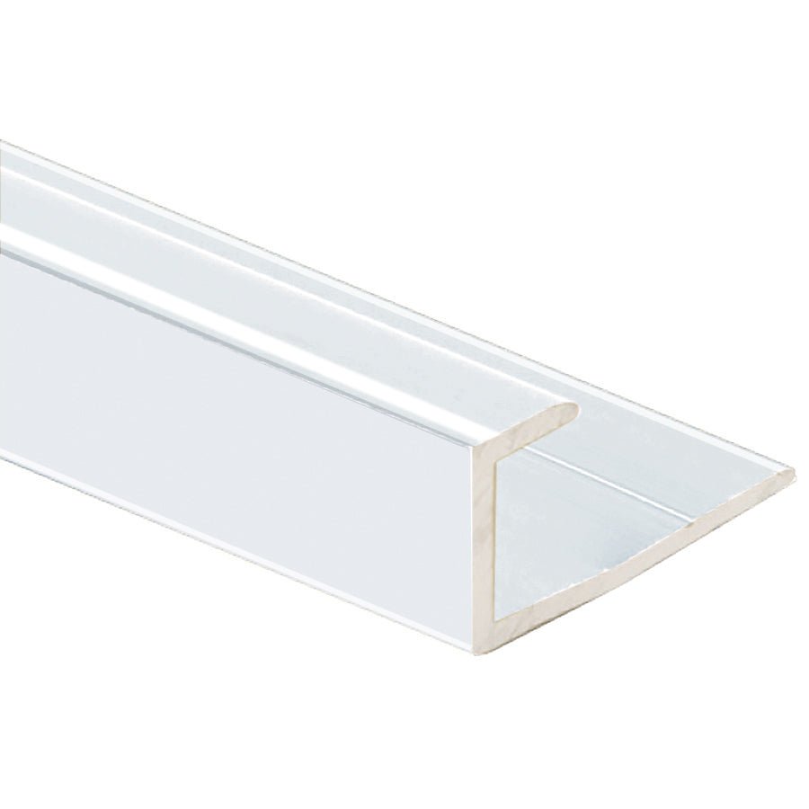 Prova - Moulure en J, Clair brillant - 1/4" x 3/4" x 8'