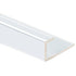 Prova - Moulure en J, Clair brillant - 1/4" x 3/4" x 8'
