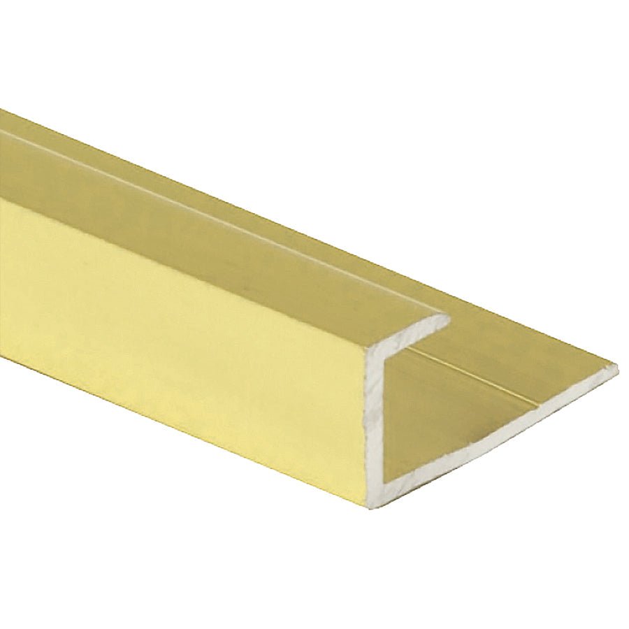 Prova - Moulure en J, Or anodisé satiné - 1/2" x 1" x 8'