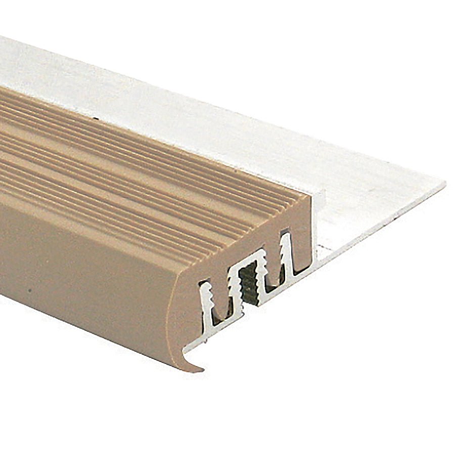 Prova - Nez de marche antidérapants en vinyle, Beige - 3/8" x 8'