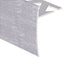 Prova - Nez de marche en céramique, Anodisé clair martelé - 1/2" x 12'