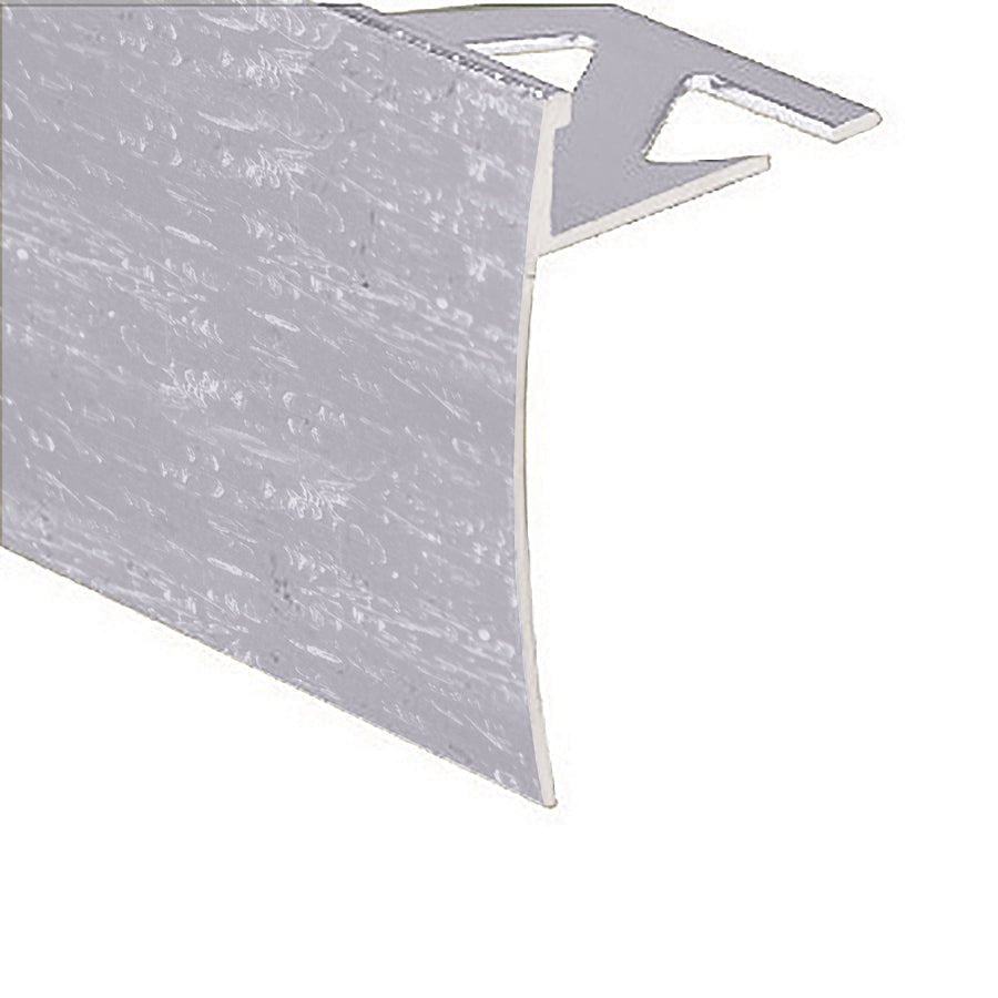 Prova - Nez de marche en céramique, Anodisé clair martelé - 3/8" x 12'