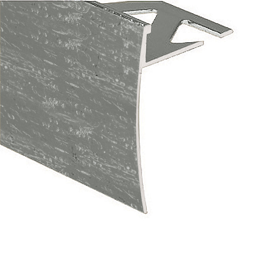 Prova - Nez de marche en céramique, Clair martelé - 3/8" x 12'