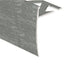 Prova - Nez de marche en céramique, Transparent martelé - 1/2" x 12'