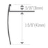 Prova - Nez de marche pour tuiles et céramique en aluminium Or  martelé anodisé 5/16" x 12'