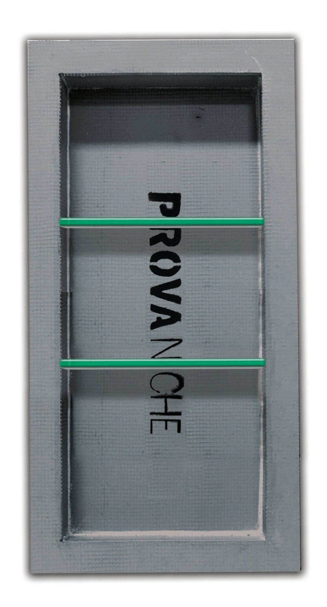 Prova - Niche de douche avec deux tablettes de sécurité ajustables en verre - 33" x 16"