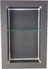 Prova - Niche de douche avec tablette de sécurité ajustable en verre - 24" x 16"