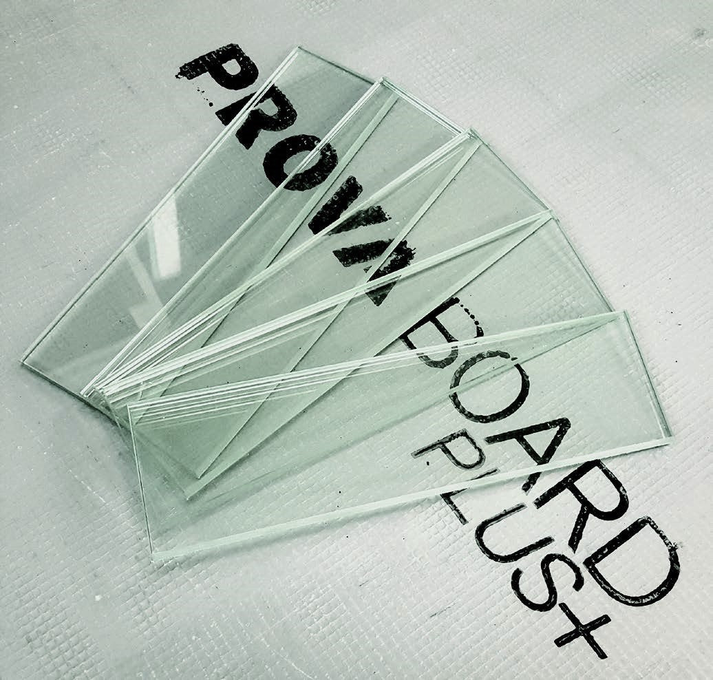 Prova - Niche Tablette en verre - 7/16" x 3 3/8" x 12"