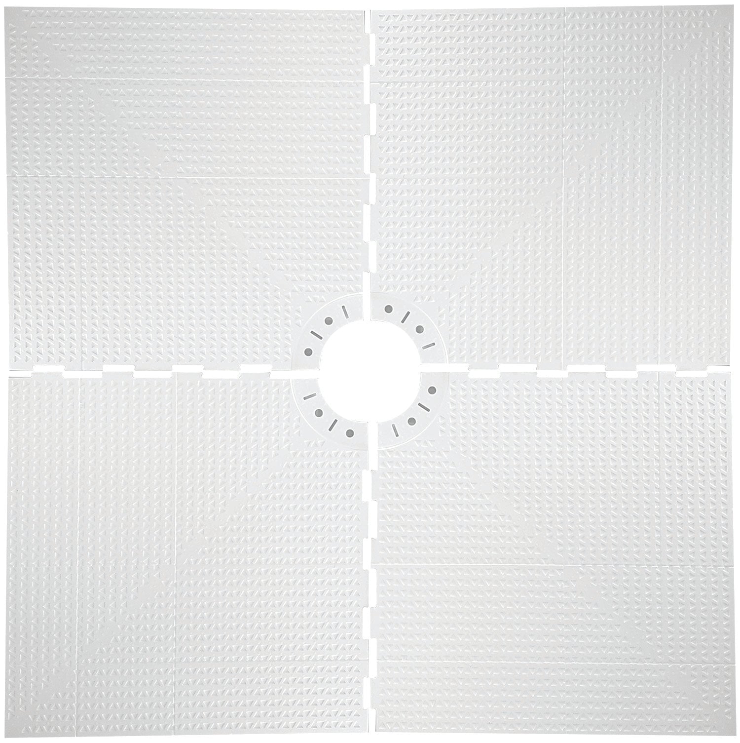 Prova - Panneau incliné préfabriqué sans bordure avec sortie de drainage centrale Prova-Mat Pan Liner - 60" x 60"