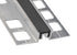 Prova - Profilé de joint d'expansion commerial Prova Tile Edge Aluminium avec insert vinyle noir naturel 1/2" (12.5 mm) x 2-3/8" x 96"