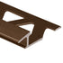 Prova - Transition de tuiles en aluminium Or satin anodisé 1/2" x 8'