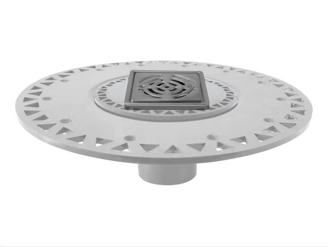 M-D PRO PROVA DRAIN® - Composant de douche - Drain en PVC - Grille en acier inoxydable ||TT8107STS03