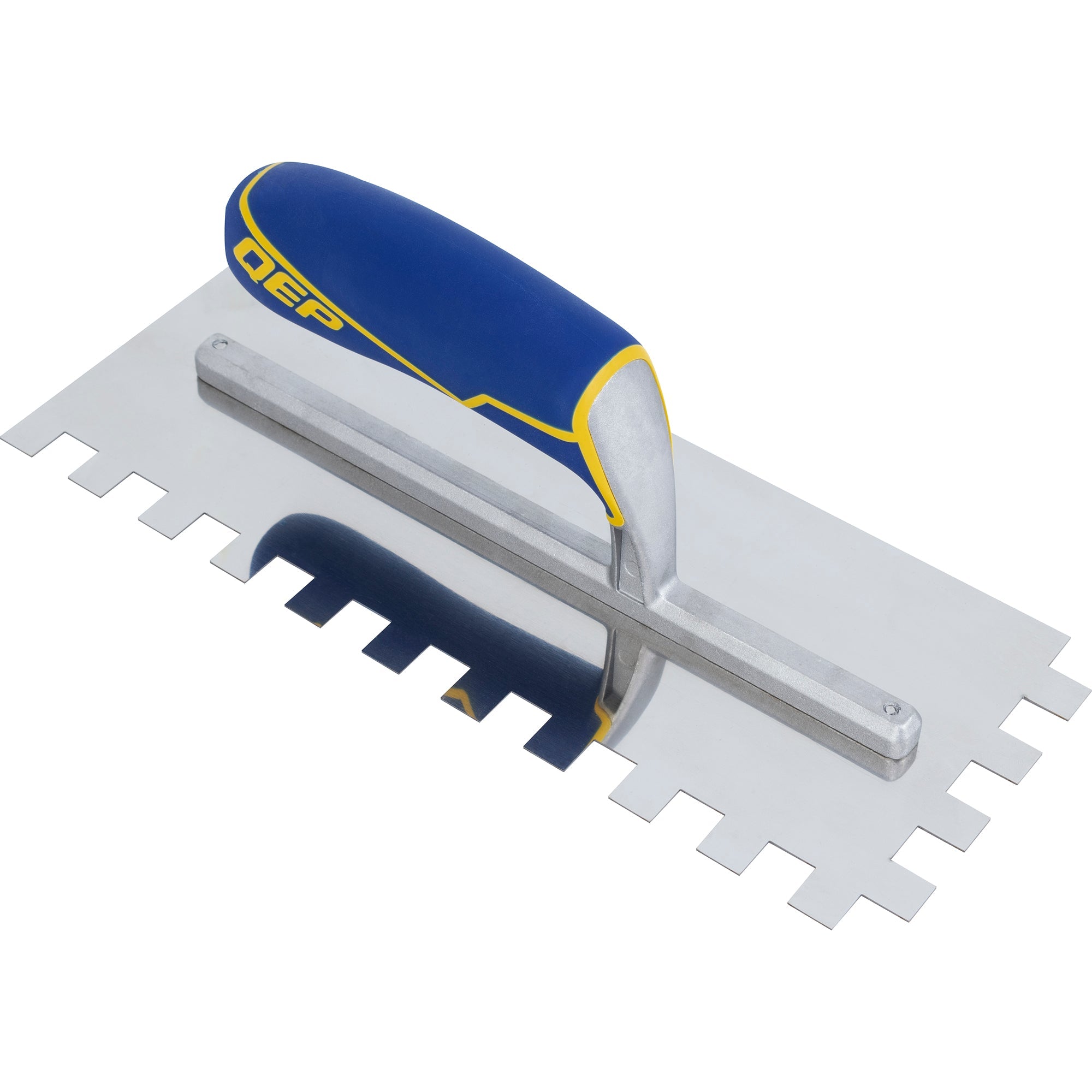 QEP - Encoche carrée pour truelle en acier inoxydable avec poignée confortable de 1/2 po x 1/2 po x 1/2 po (12 mm x 12 mm x 12 mm)