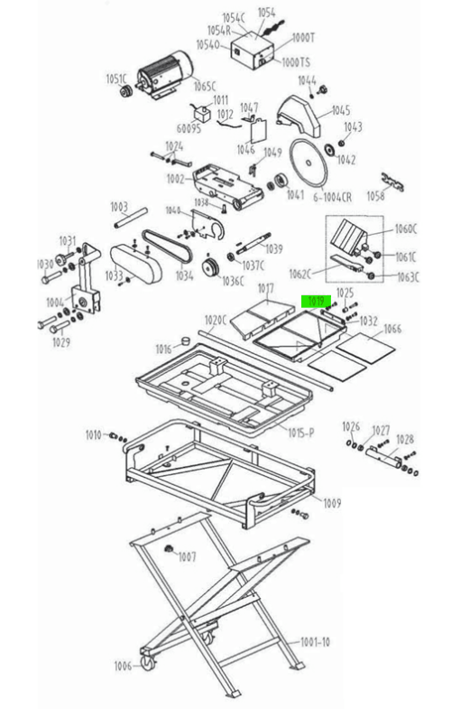 QEP - Table de coupe pour 60010