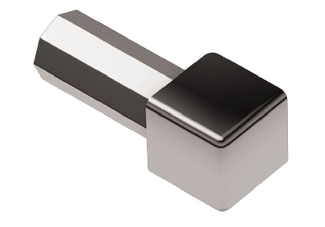 Schluter - Coin intérieur/extérieur 90° QUADEC - acier inoxydable (V2) 9/32" (7 mm)