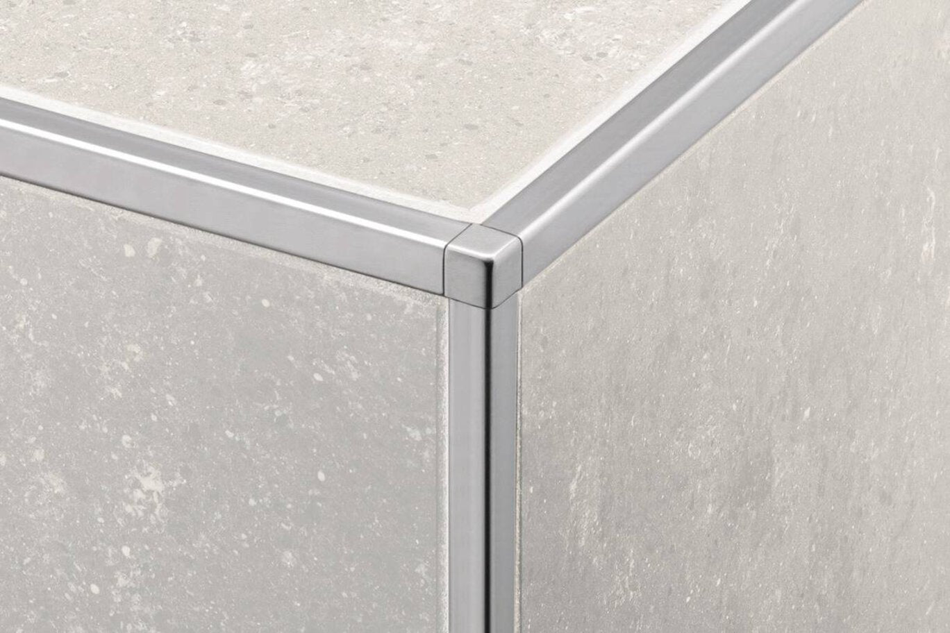 Schluter Systems - Quadec Profile Square 7/16 Alum Clas Gray ||Q110PG