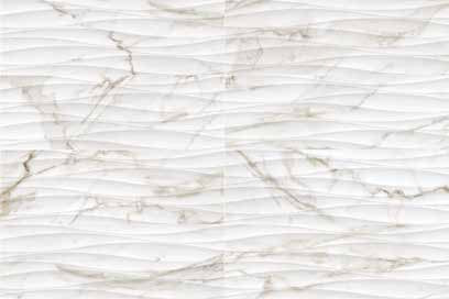 Anatolia - Tuiles murales Raffino Calacatta Dolce Mat Curva 12" x 36" (vendu au pi²)