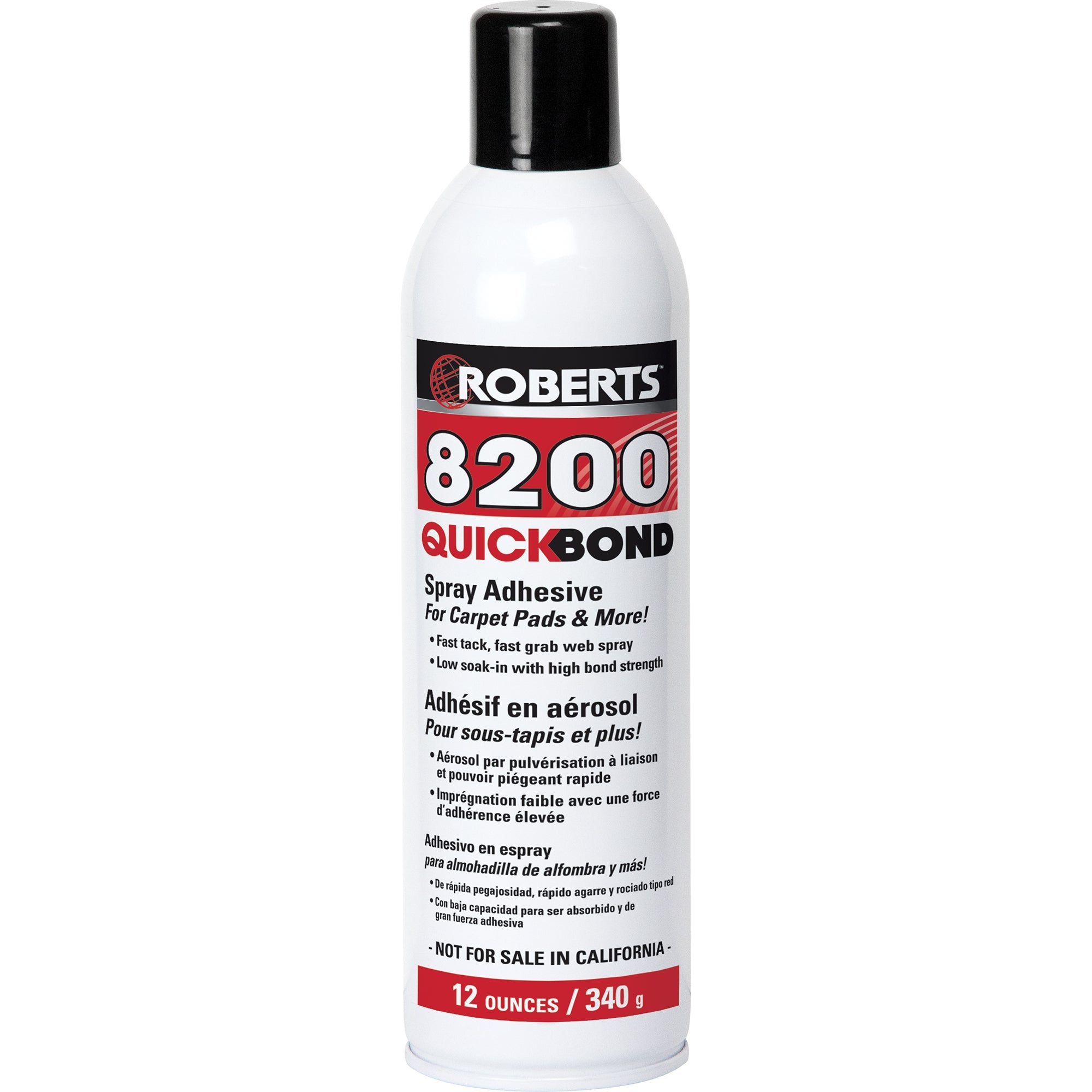 Roberts - Adhésif en aérosol pour sous-tapis QUICK-BOND 355 ml ||8200RB355 - Ceramed