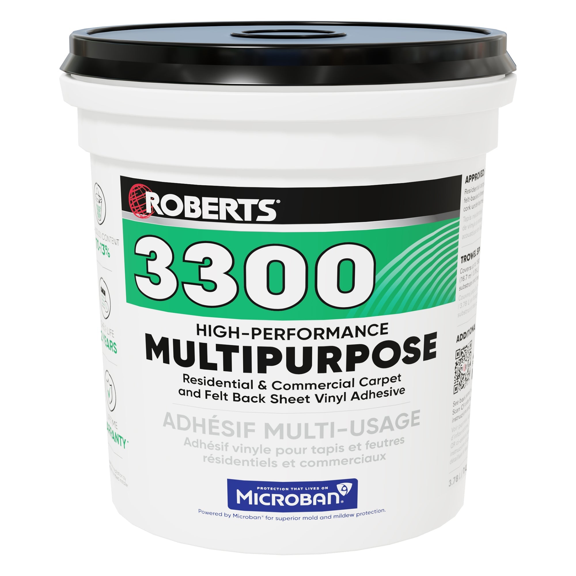 Roberts - Adhésif multiusage haute performance - 1 gal. (3,78 l) (3,78 L) ||3300RB004 - Ceramed