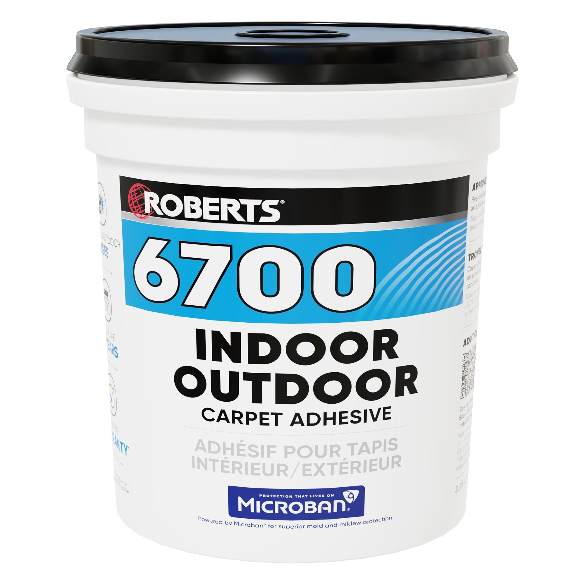Roberts - Adhésif pour tapis intérieur/extérieur - 1 Qt. (946 ml) ||6700RB001 - Ceramed