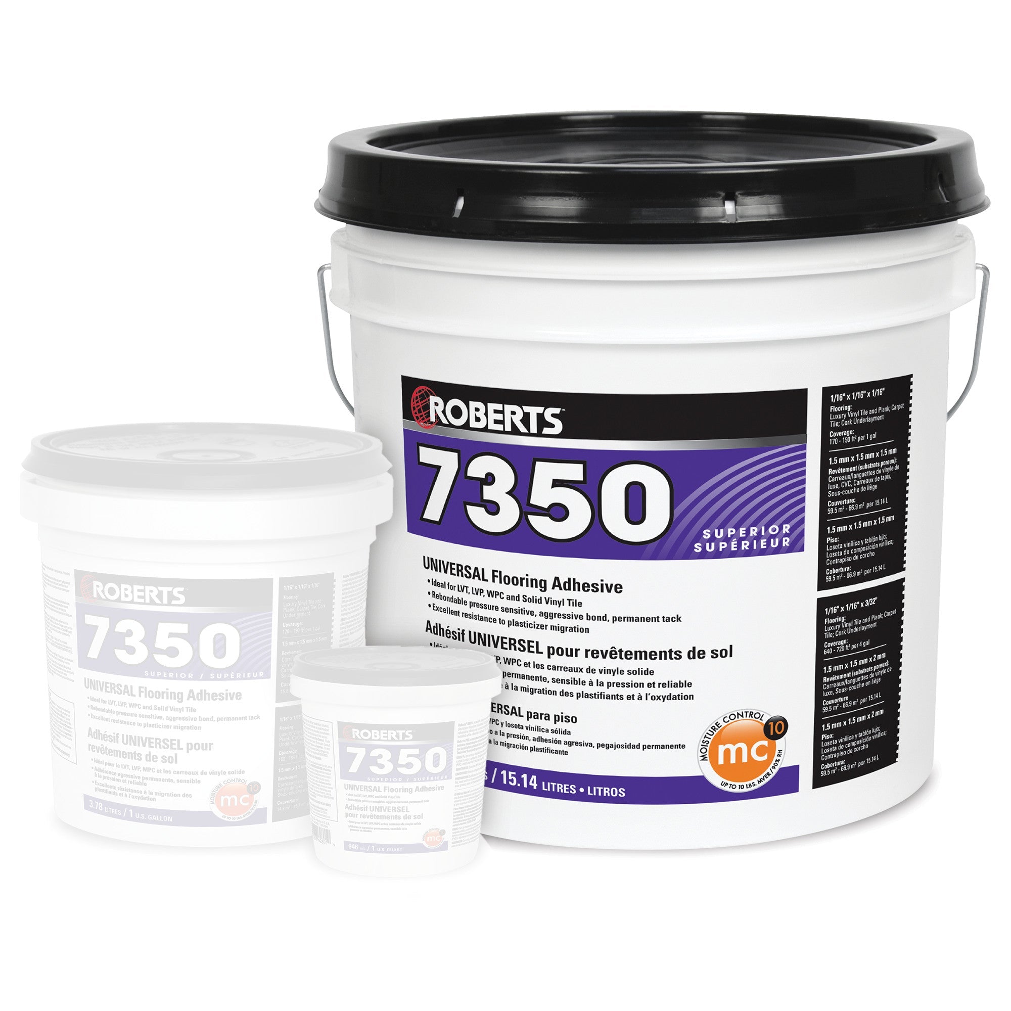 Roberts - Adhésif universel pour revêtement de sol 15,14 L