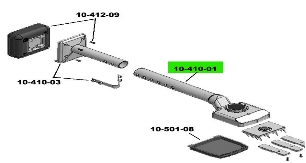 Roberts - Ensemble tube et tête pour 10-410 ||10-410-01 - Ceramed