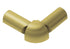Schluter - Rondec C Ext 2-Ends 1/2" Alu Matte Brass ||E2L/RO125AM