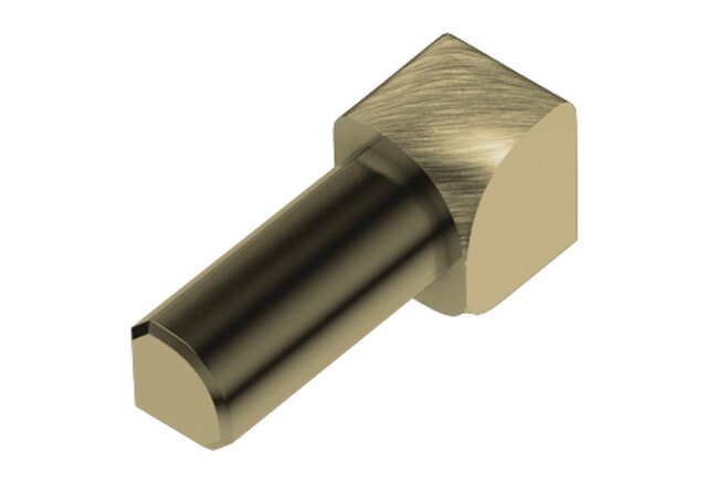Schluter - Rondec Coin Int 5/16 Alum Laiton Brosse ||IV/RO80AMGB