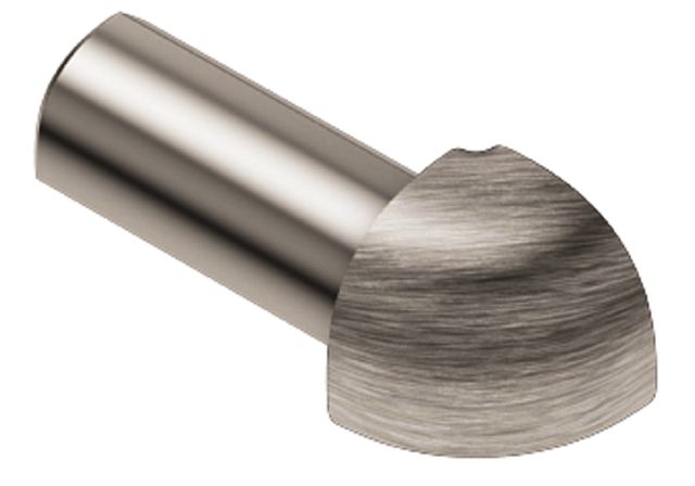 Schluter - RONDEC Coin extérieur 90° Aluminium anodisé Nickel Brossé 3/8" (10 mm)