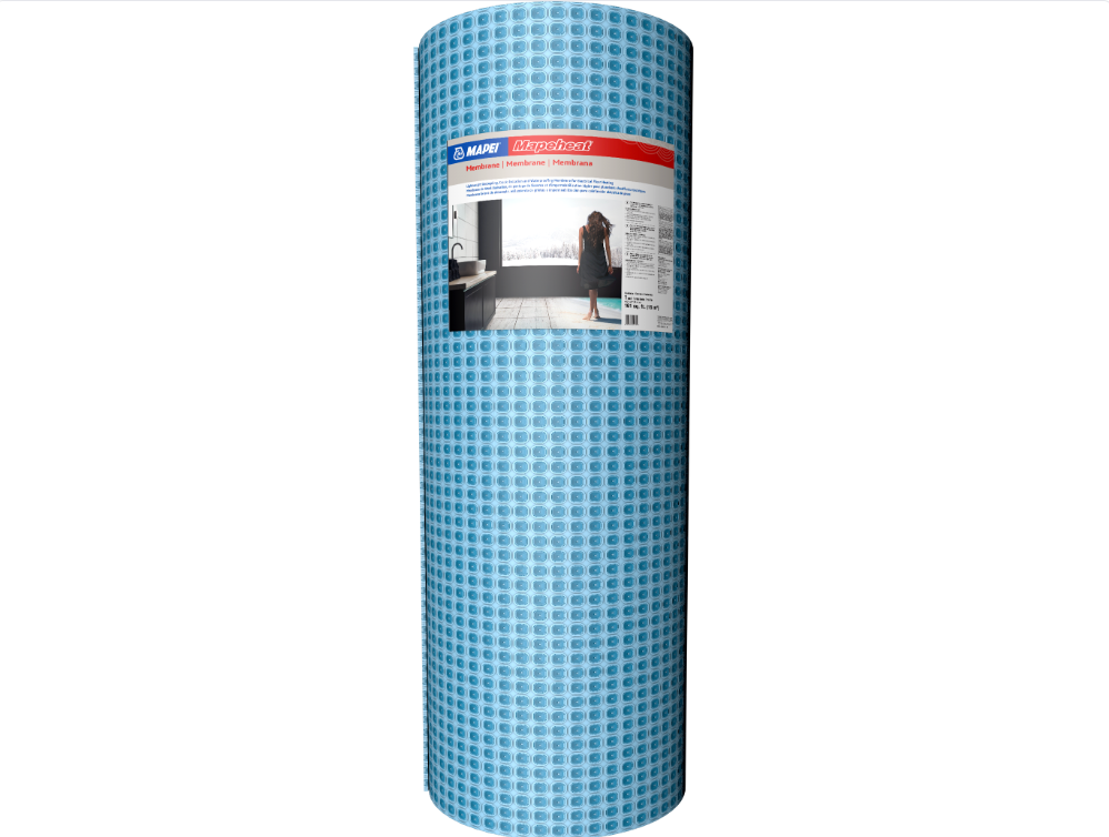 Mapei membrane roll - 3' 3" x 49' 3" - 5.5 mm (161 ft²) - Membrane for electric underfloor heating