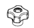 Rubi - Bouton standard rouge M6 V2 pour différents coupe-carreaux
