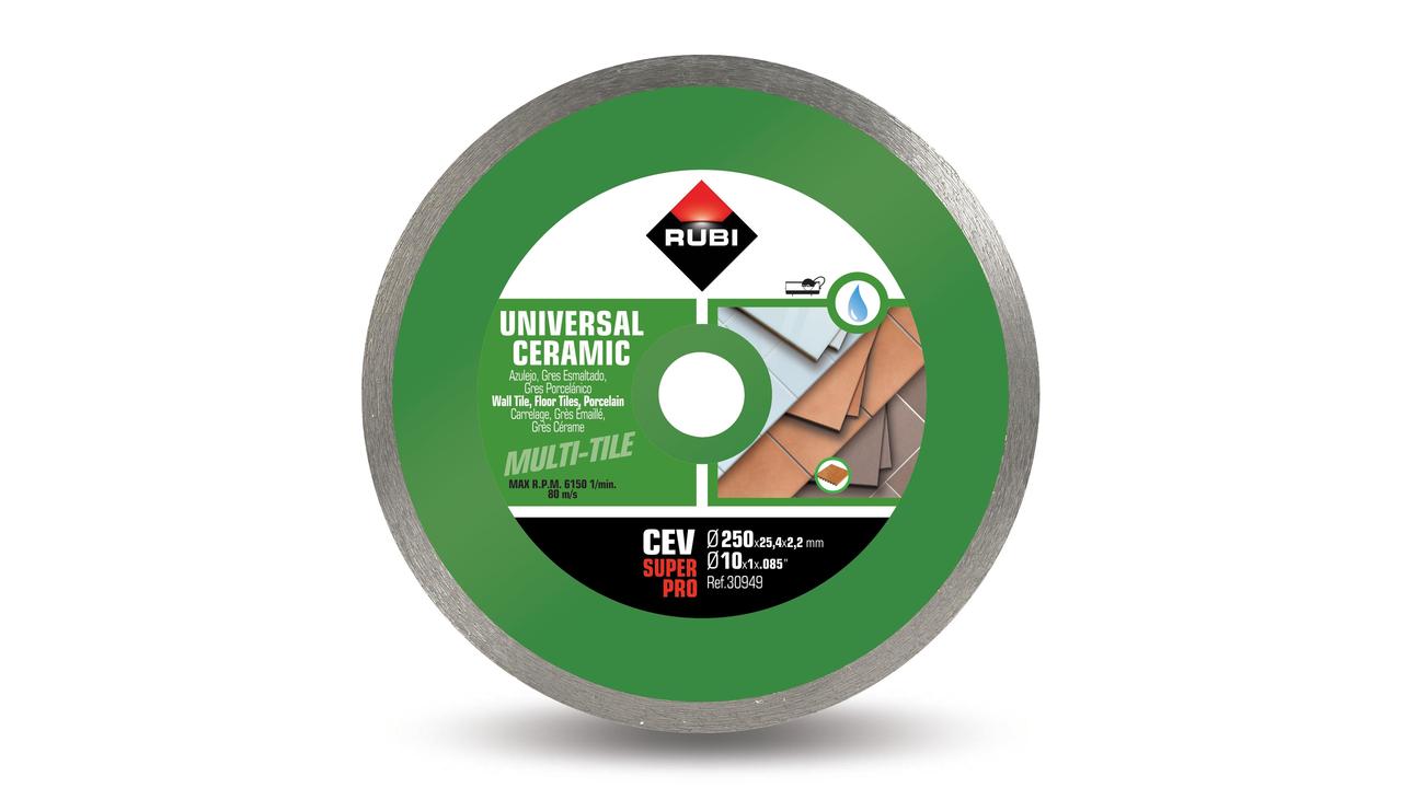Rubi CEV PRO - Lame diamant coupe humide 10"