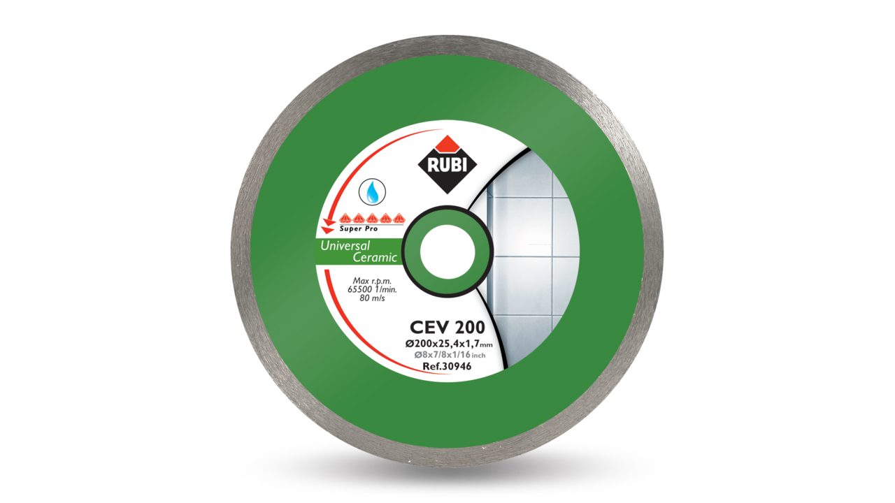 Rubi CEV PRO - Lame diamant coupe humide 8"