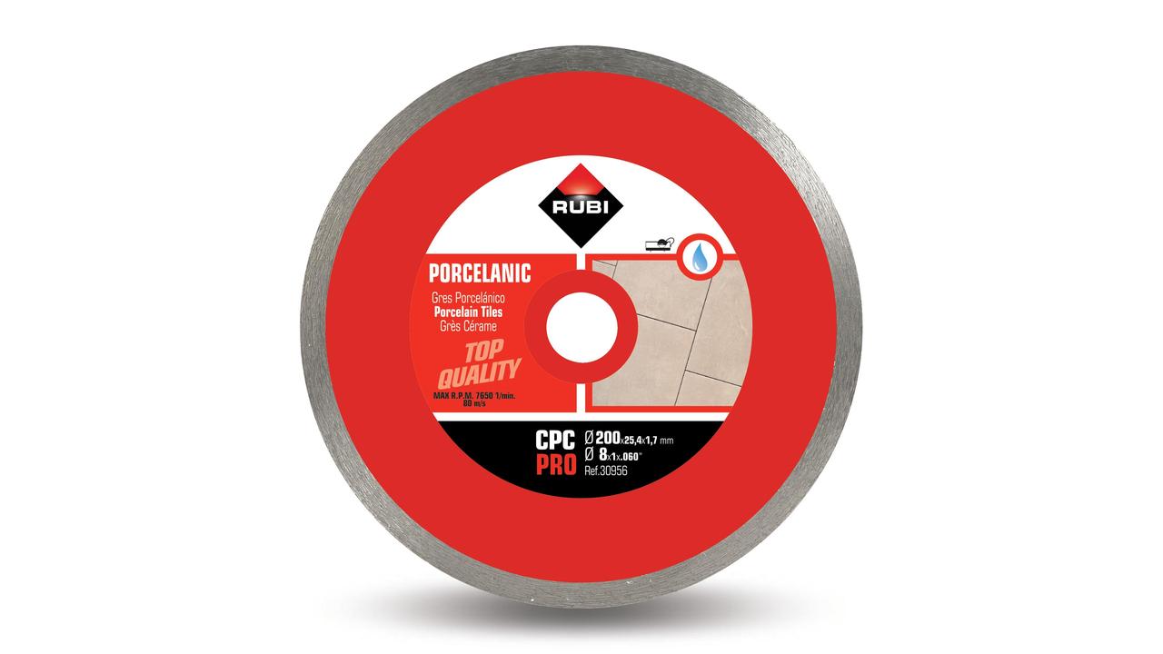 Rubi CPC - Disque diamant continu pour porcelaine Ø 200 mm