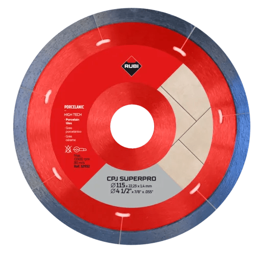 Rubi CPJ - Lame diamant coupe humide/sèche SUPERPRO 4-1/2"