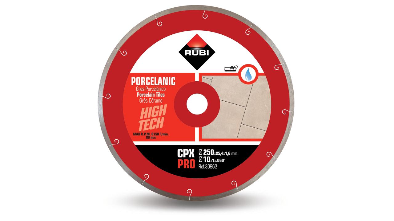 Rubi CPX J-SLOT - Lame diamant coupe humide porcelaine 10"