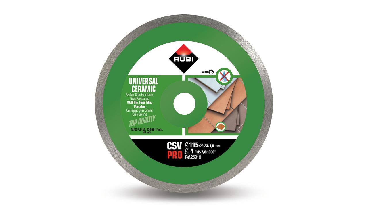 Rubi CSV - Lame diamant coupe sèche Pro 4-1/2"