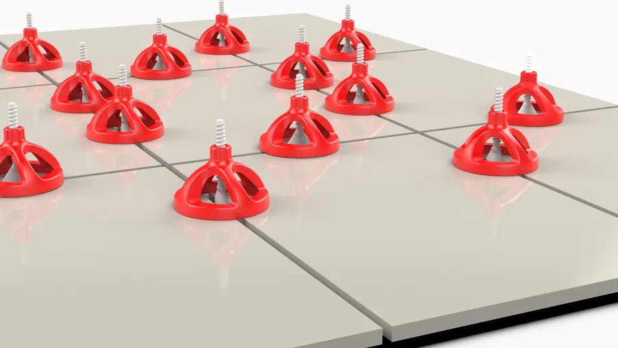 Rubi - CYCLONE - Ensemble de nivellement - 100 capuchons + 300 bases 1/16" ||35964 - Ceramed