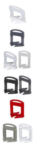 Rubi - DELTA LEVEL - Coins de nivellement - Paquet de 100 ||02840 - Ceramed