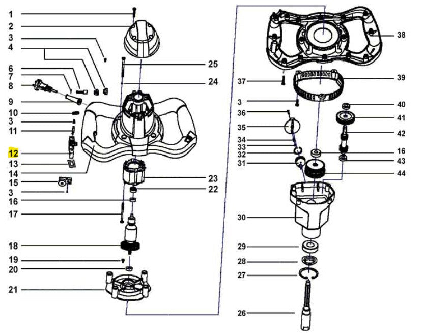 Rubi - Interrupteur 230V pour Rubimix-9-BL