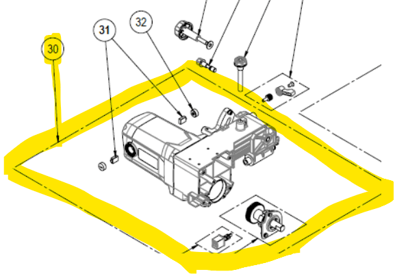 Rubi - Moteur de remplacement pour scie circulaire DT-10IN Max