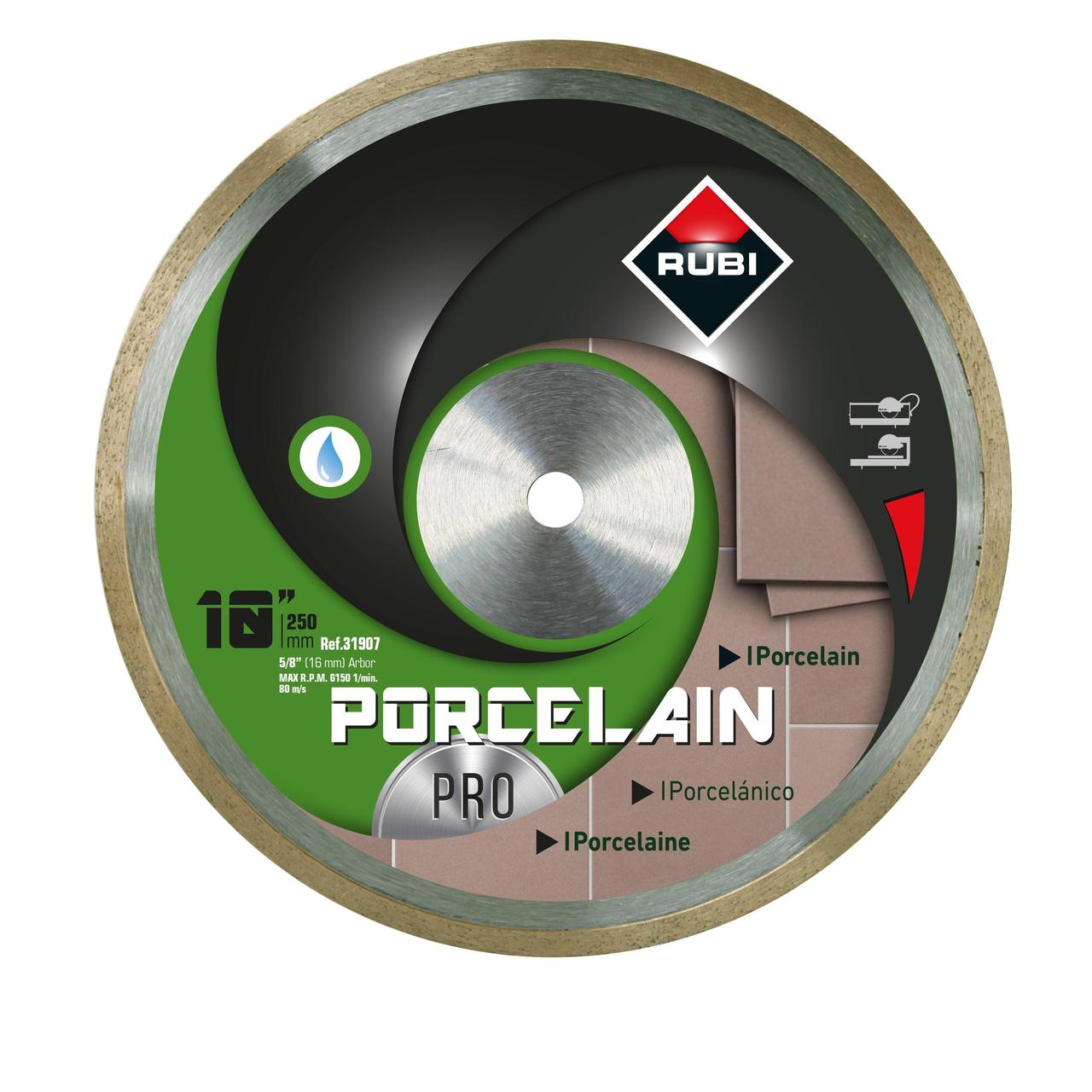 Rubi PORCELAINE USA - Lame diamant coupe humide 10"
