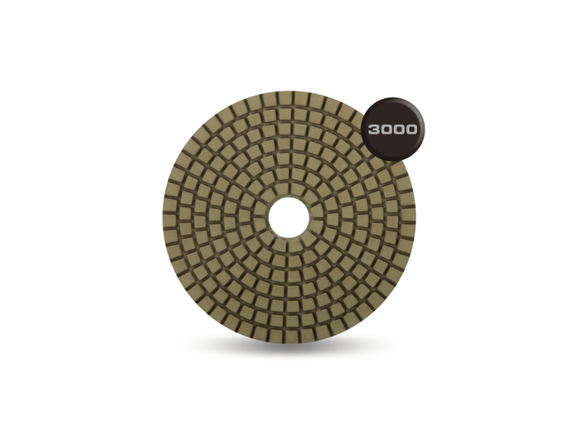 Rubi - PRO-EDGER - Tampon de polissage à l’eau - Grain 3000 - 4" ||61964 - Ceramed