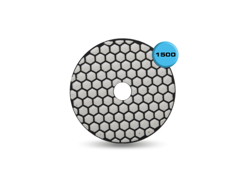 Rubi - PRO-EDGER - Tampon de polissage à sec résine - Grain 1500 - 4" ||61933 - Ceramed