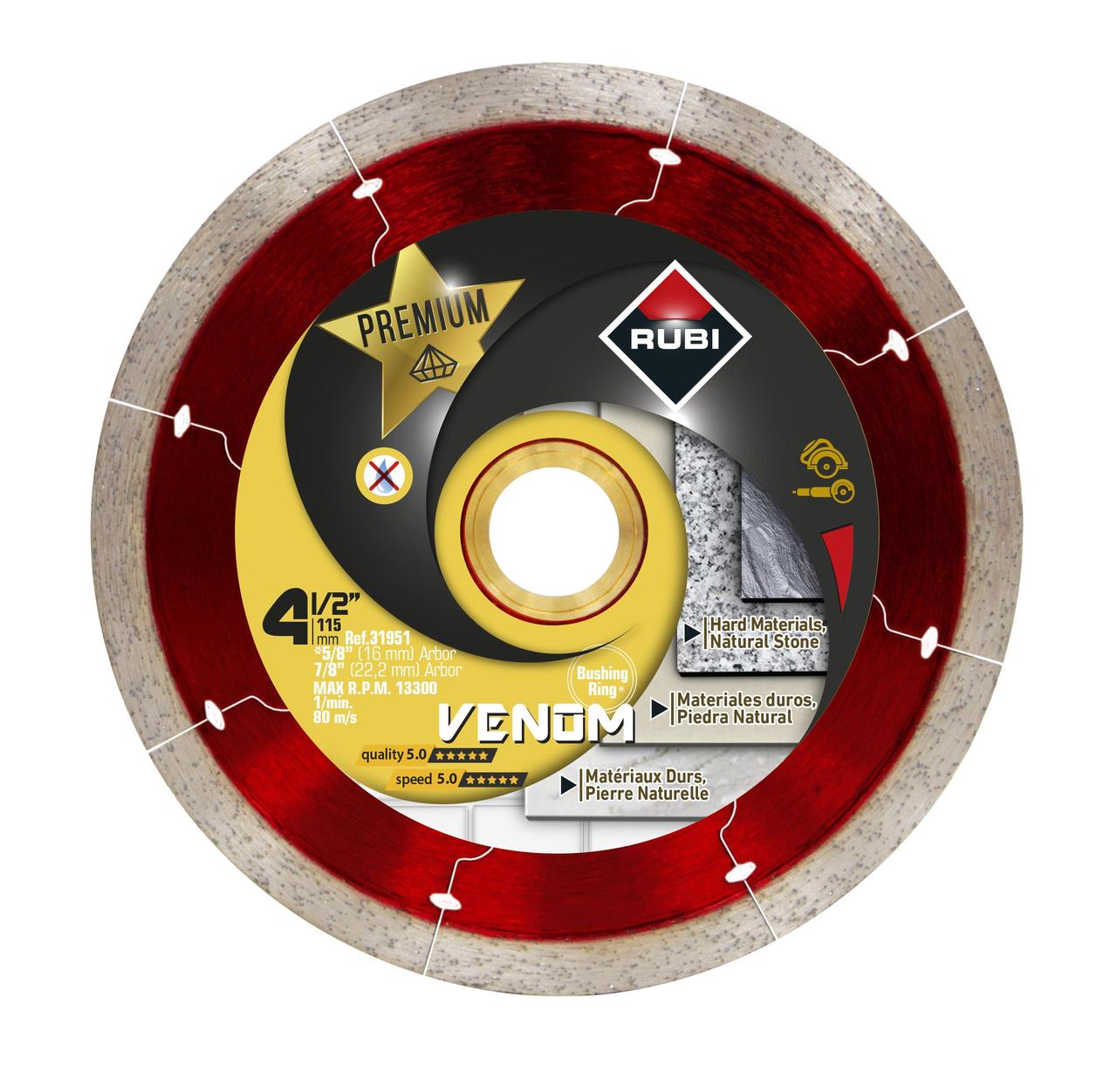 Rubi RED COBRA - Lame diamant coupe sèche 4-1/2"