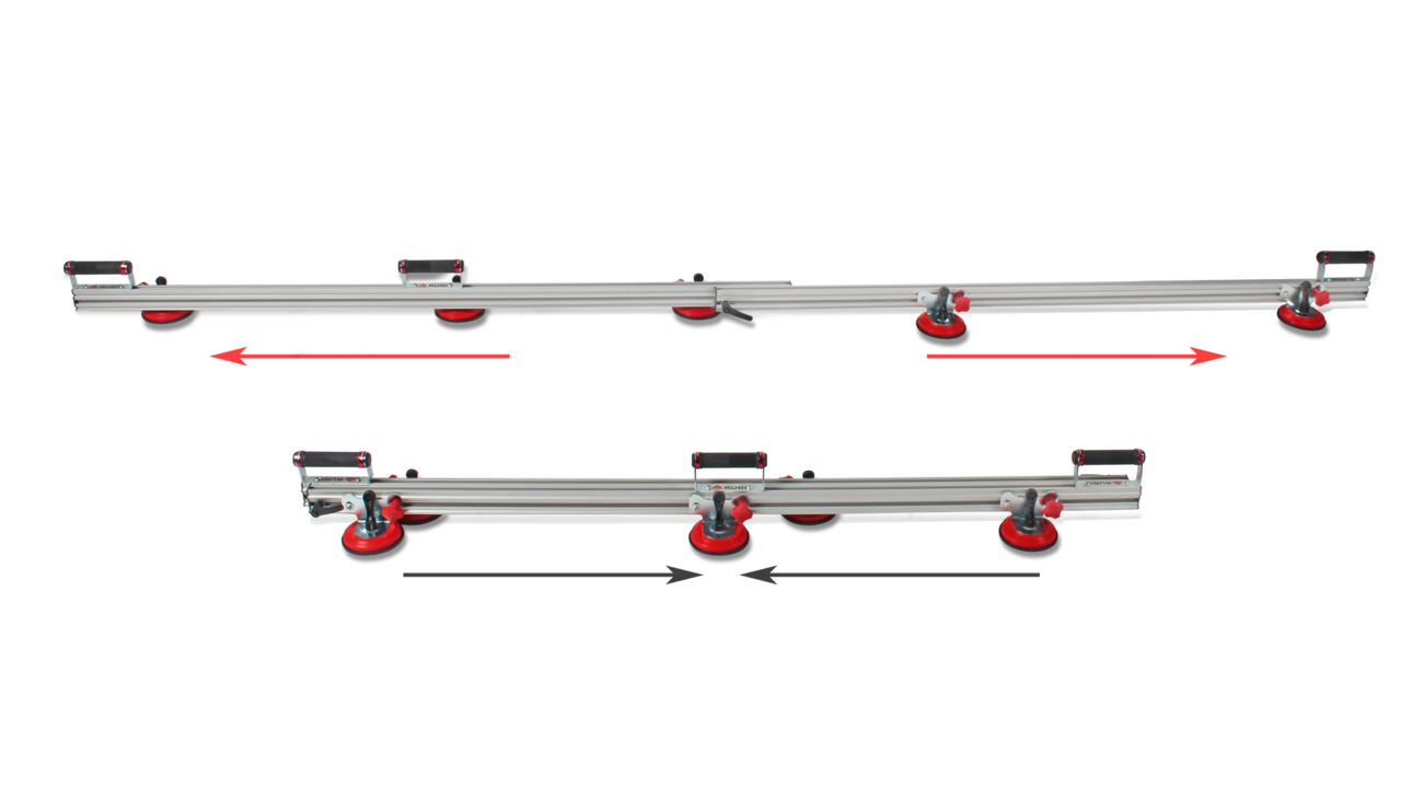 Rubi SLIM EASYTRANS - Système de transport dalles porcelaine fine 320 cm 60 kg