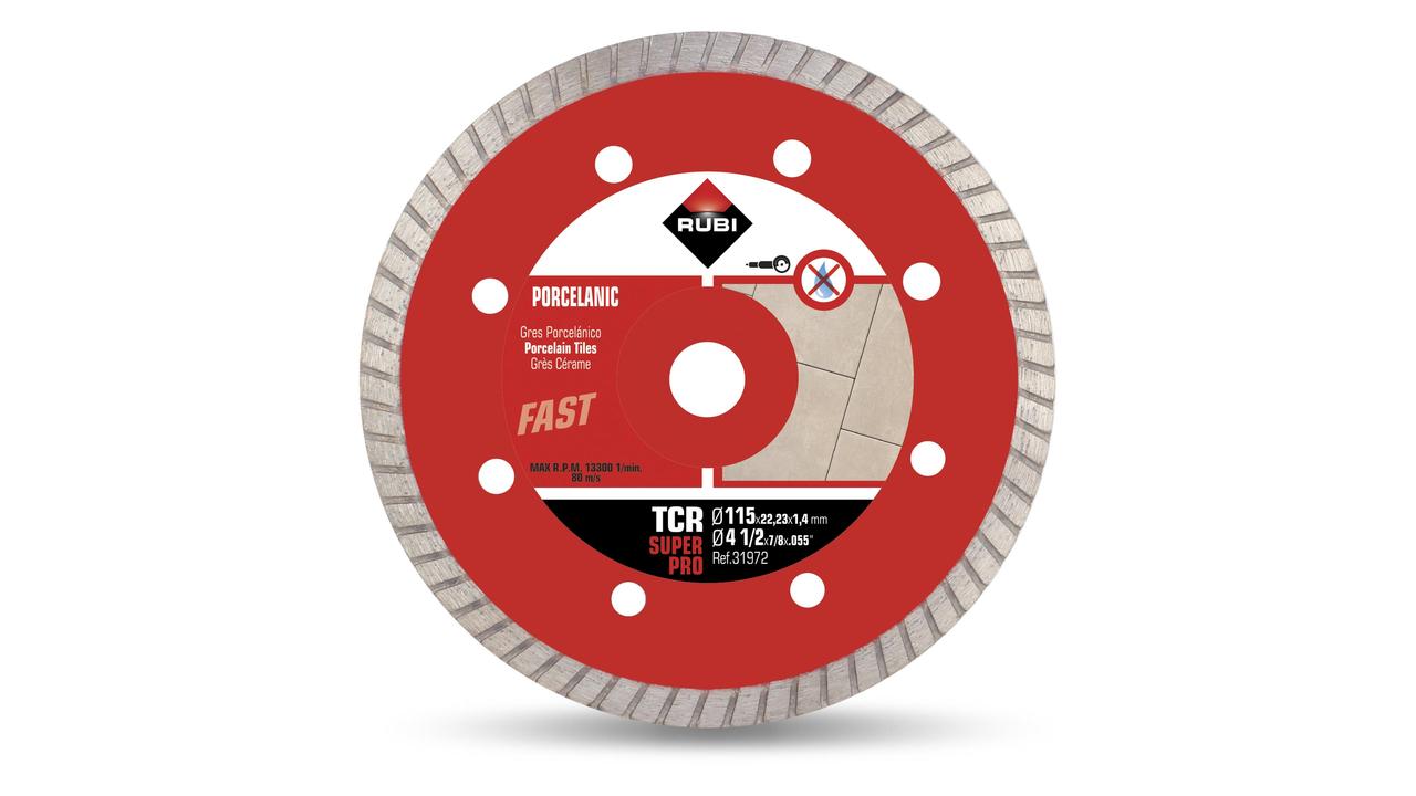 Rubi TCR - Disque diamant turbo SUPERPRO Ø 115 mm