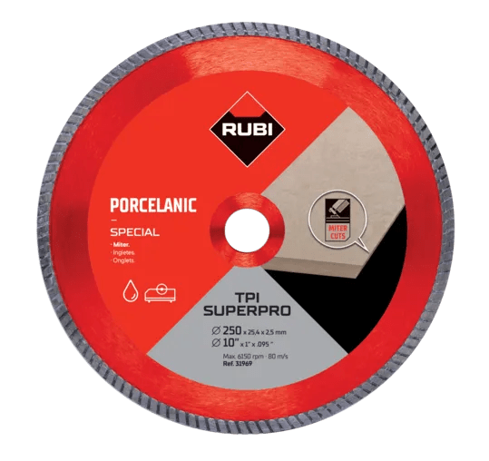 Rubi TPI SUPERPRO - Lame diamant pour scie à onglet 250 mm